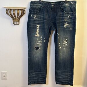 Rivet De Cru Andrew Relaxed Fit Straight Leg Jeans, Size 44x34, Men's Big & Tall